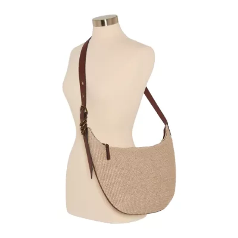a.n.a Straw Roya Crossbody Bag