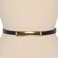 Liz Claiborne Elongated Plaque 50th Anniversary Womens Belt