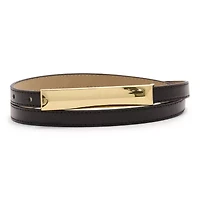 Liz Claiborne Elongated Plaque 50th Anniversary Womens Belt