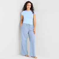 Arizona Body Womens Poplin Juniors Pajama Pants