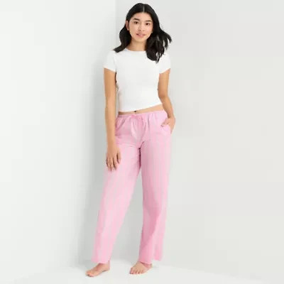Arizona Body Womens Juniors Poplin Pajama Pants