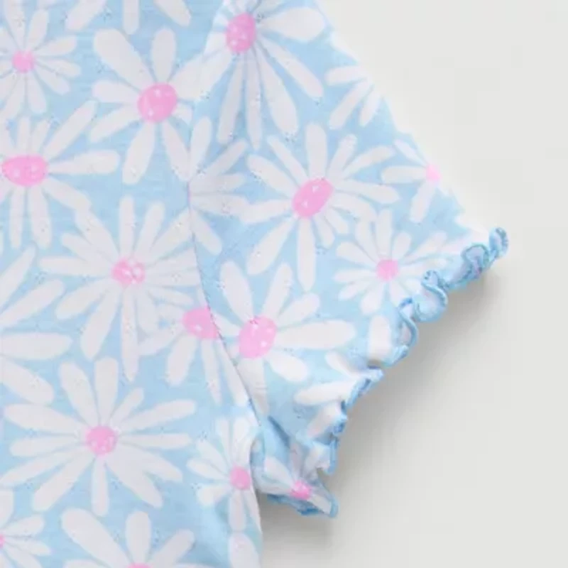 Thereabouts Little & Big Kid Girls Crew Neck Short Sleeve T-Shirt