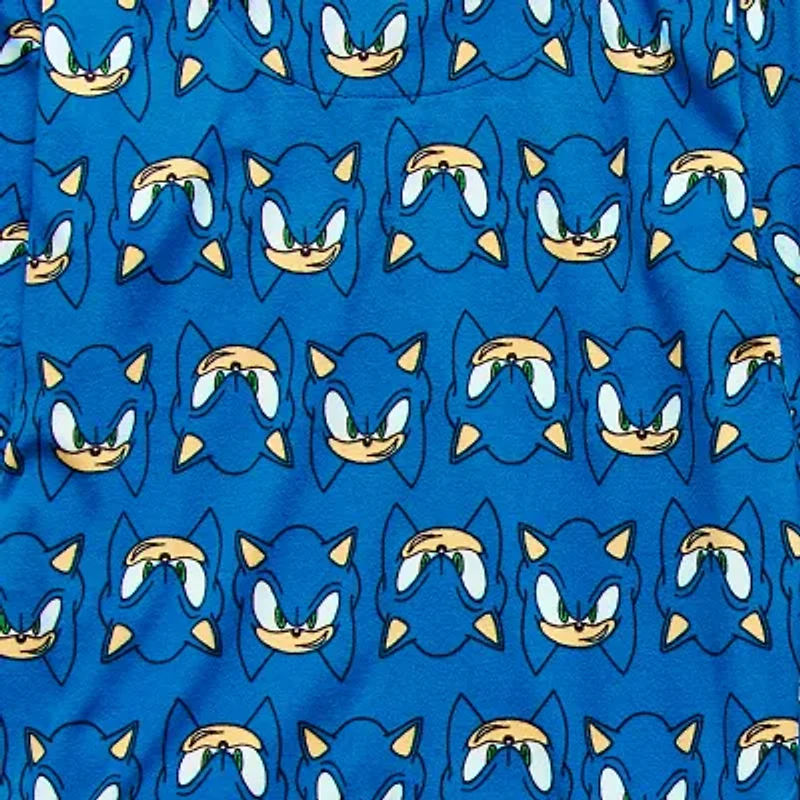 Little & Big Kid Boys Sonic the Hedgehog Crew Neck Long Sleeve 2-pc. Pajama Sets