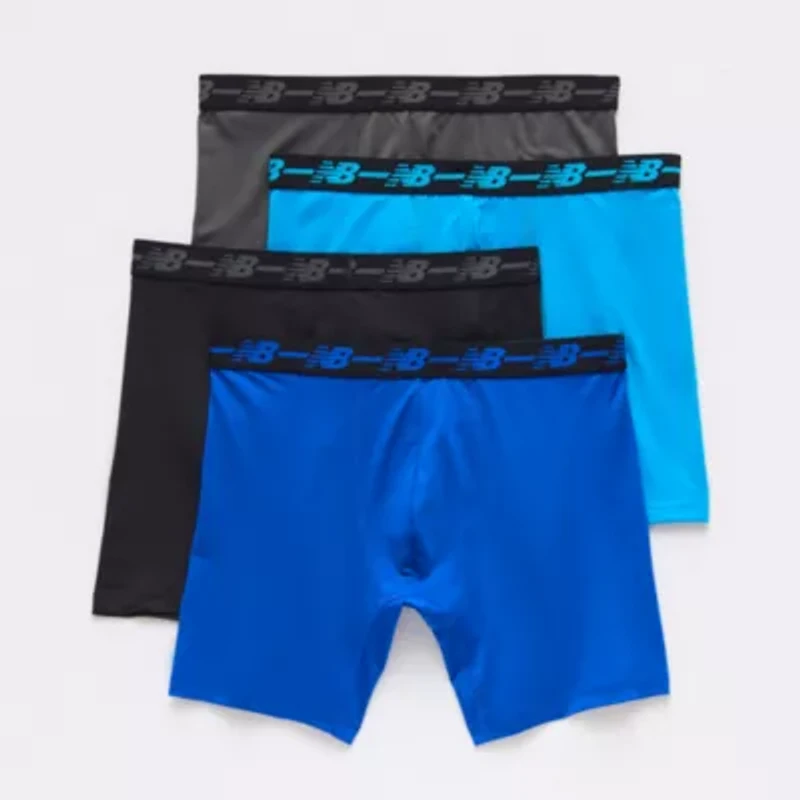 New Balance Mens 4 Pack Boxer Briefs Nb3017-4