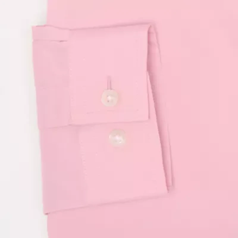 J. Ferrar Trutemp365 Chambray Mens Slim Fit Wrinkle Free Long Sleeve Dress Shirt