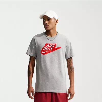 Nike Mens Crew Neck Short Sleeve Classic Fit Graphic T-Shirt