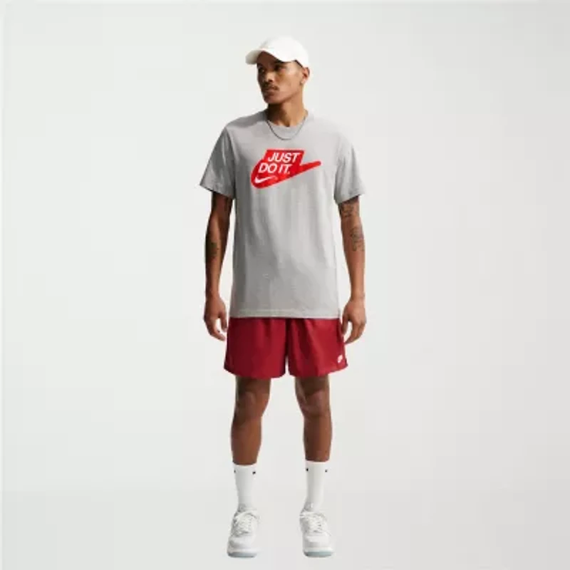 Nike Mens Crew Neck Short Sleeve Classic Fit Graphic T-Shirt