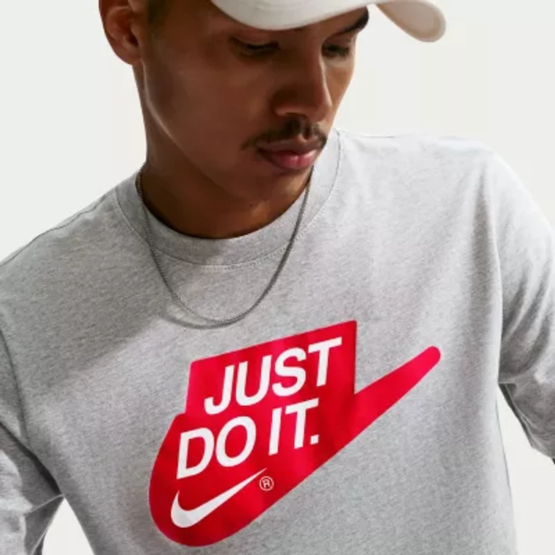 Nike Just Do It Mens Crew Neck Short Sleeve Active Big and Tall T-Shirt