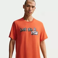 Nike Just Do It Mens Crew Neck Short Sleeve Active Big and Tall T-Shirt