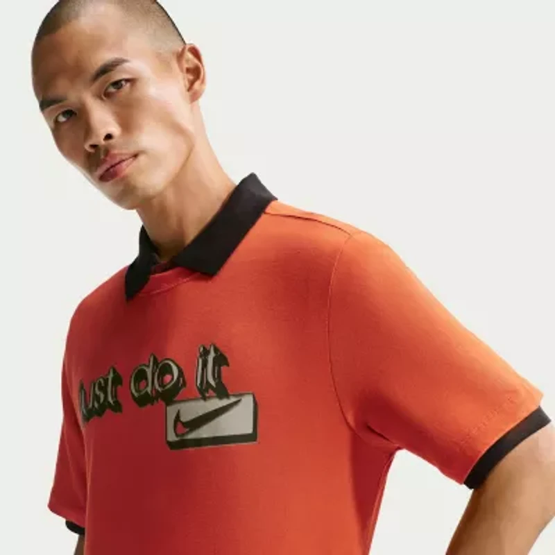 Nike Just Do It Mens Crew Neck Short Sleeve Active Big and Tall T-Shirt