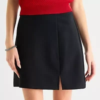 by&by Womens Juniors Mid Rise Mini A-Line Skirt