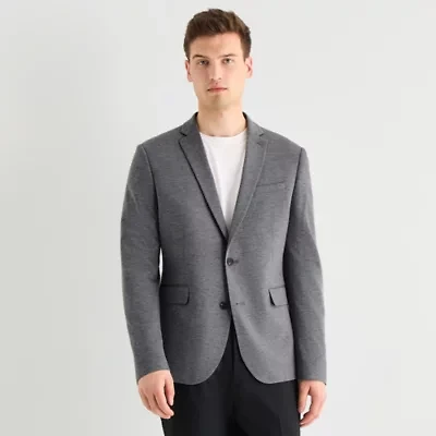 J. Ferrar 360 Stretch Knit Texture Mens Slim Fit Sport Coat