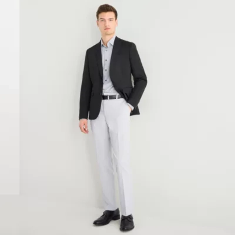 J. Ferrar 360 Stretch Knit Texture Mens Slim Fit Sport Coat