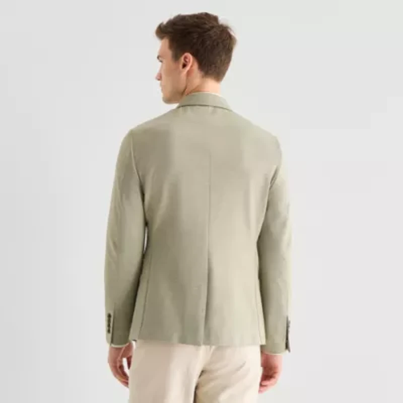 J. Ferrar 360 Stretch Knit Texture Mens Slim Fit Sport Coat