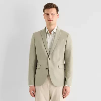 J. Ferrar 360 Stretch Knit Texture Mens Slim Fit Sport Coat