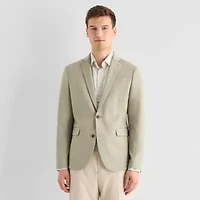 J. Ferrar 360 Stretch Knit Texture Mens Slim Fit Sport Coat