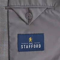 Stafford Coolmax All Season Ecomade Mens Classic Fit Plaid Suit Jacket