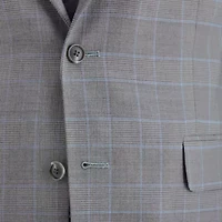 Stafford Coolmax All Season Ecomade Mens Classic Fit Plaid Suit Jacket