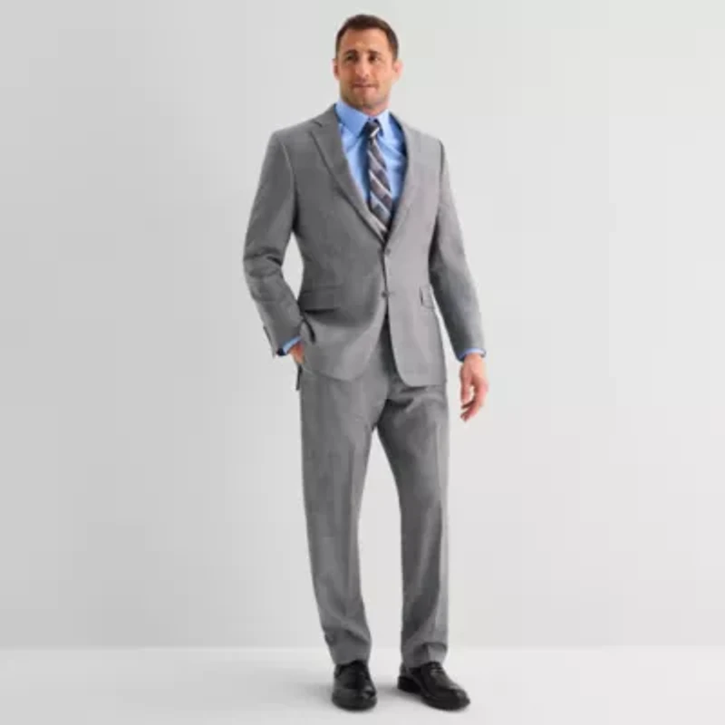 Stafford Coolmax All Season Ecomade Mens Classic Fit Plaid Suit Jacket