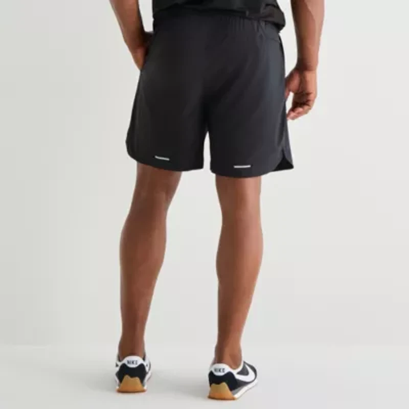 Xersion 2-In-1 Liner Mens 8" Big and Tall Quick Dry Workout Shorts