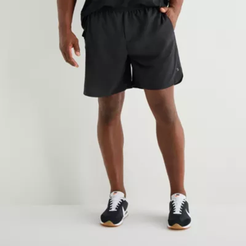 Xersion 2-In-1 Liner Mens 8" Big and Tall Quick Dry Workout Shorts