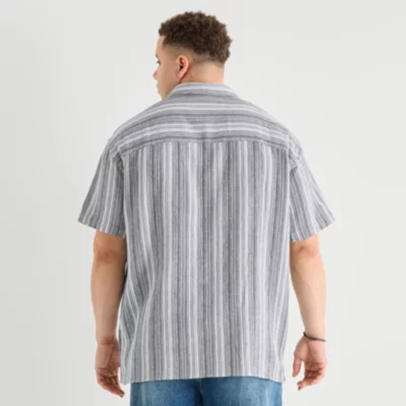 Arizona Mens Short Sleeve Classic Fit Big and Tall Button-Down Shirt