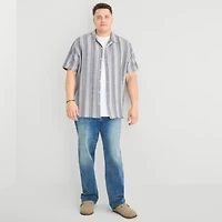 Arizona Mens Short Sleeve Classic Fit Big and Tall Button-Down Shirt