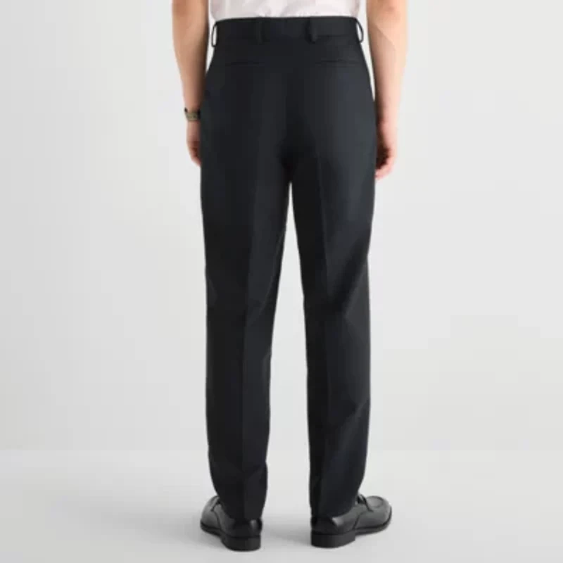 J. Ferrar Textured Mens Straight Fit Flat Front Pant