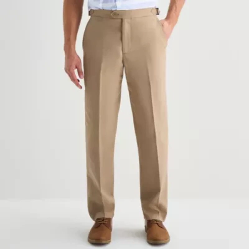Stafford Mens Classic Fit Dress Flat Front Pant
