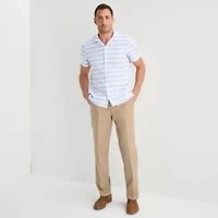 Stafford Mens Classic Fit Dress Flat Front Pant