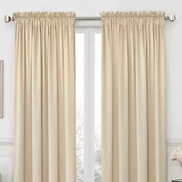 JCPenney Home Hilton Rod Pocket Light-Filtering Single Curtain Panel