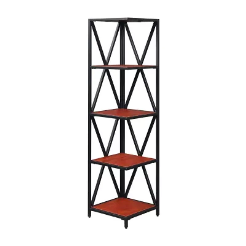 Tucson 5-Tier Corner Bookcase