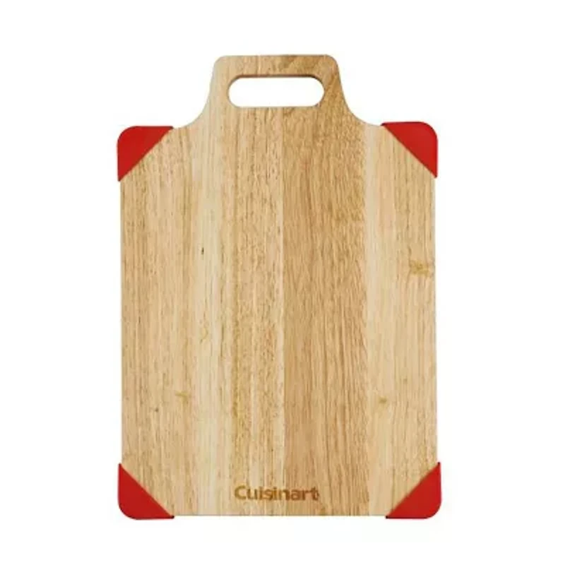 Cuisinart Rubberwood 15"x9.5" Cutting Board with Silicone Corners