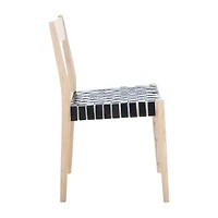 Eluned Dining Chair with Basket Woven Seat - Set of 2