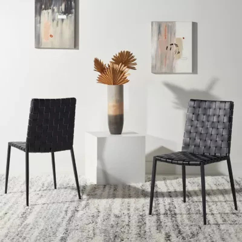 Rayne Basket Woven Dining Chair - Set of 2