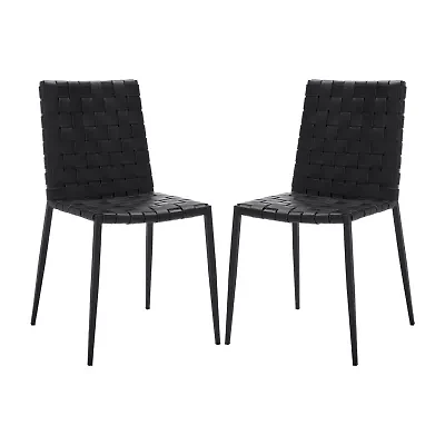 Rayne Basket Woven Dining Chair - Set of 2