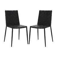 Rayne Basket Woven Dining Chair - Set of 2