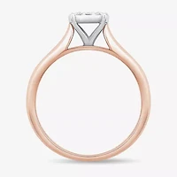 Unisex Adult 1/3 CT. T.W. Natural White Diamond 10K Rose Gold Round Halo Side Stone Ring Set