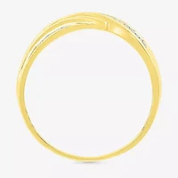 4.80mm Unisex Adult 1/3 CT. T.W. Natural White Diamond 10K Gold Round Side Stone Wedding Ring Set
