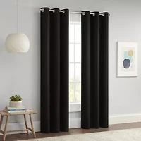 Eclipse Darrell Grommet Top Energy Saving Blackout Single Curtain Panel
