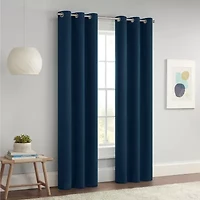 Eclipse Darrell Grommet Top Energy Saving Blackout Single Curtain Panel