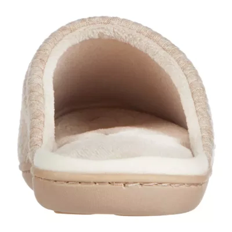 Isotoner Sweater Knit Womens Ballerina Slippers