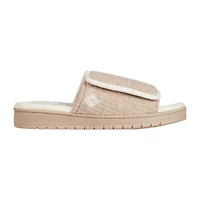 Isotoner Sweater Knit Adjustable Womens Slip-On Slippers