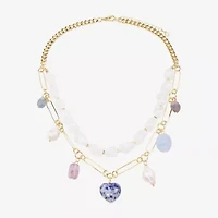 Bijoux Bar Womens Multi Color 20 Inch Strand Necklace