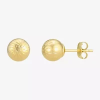 10K Gold 6mm Ball Stud Earrings