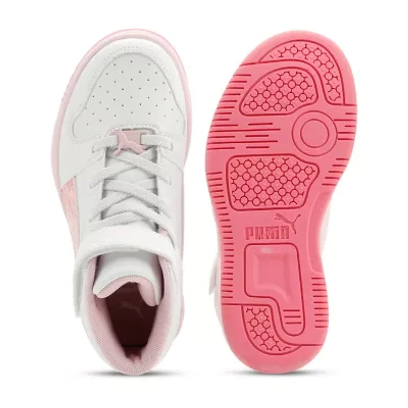 PUMA Rebound Layup Little Kid Girls Basketball Shoes