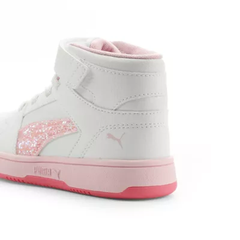 PUMA Rebound Layup Little Kid Girls Basketball Shoes