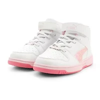 PUMA Rebound Layup Little Kid Girls Basketball Shoes