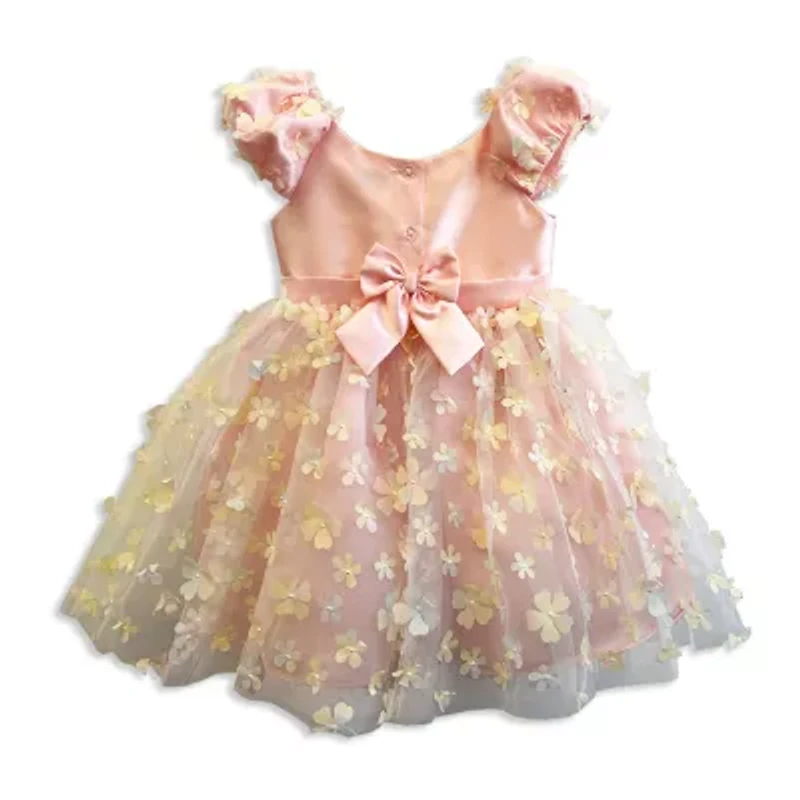 Blueberi Boulevard Baby Girls Short Sleeve Puffed A-Line Dress