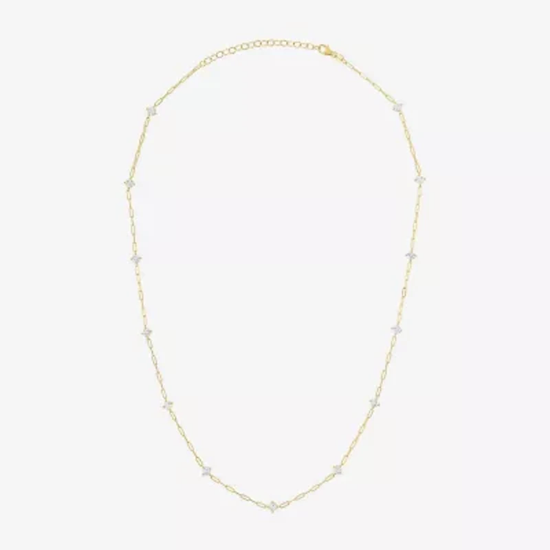 Diamond Addiction (G-H / Si2-I1) Womens 10K Gold 19 1/2 Inch Link Chain Necklace